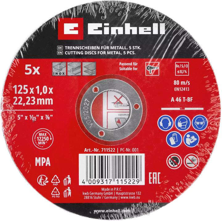 Produktbild Einhell Trennscheiben