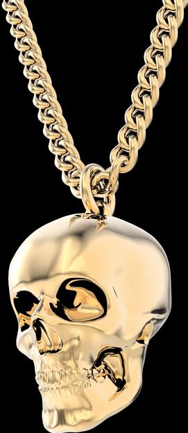 Actual product image MTM Skull Necklace