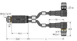 Produktbild Turck Zweifachverteiler