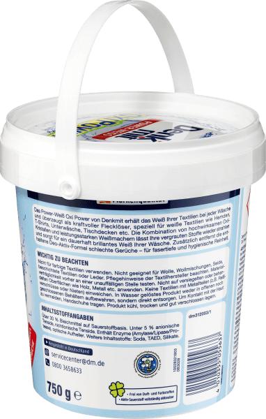 Immagine prodotto dm Denkmit Oxi Power Bianco (Detersivo in polvere)