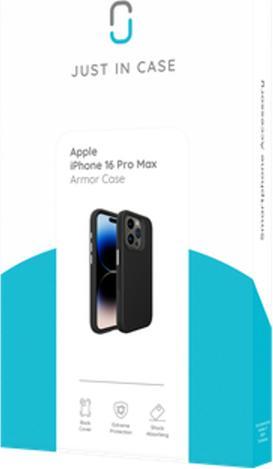 Produktbild Just in Case Rugged TPU Back Cover Schwarz Apple iPhone 16 Pro Max (Apple iPhone 16 Pro Max)