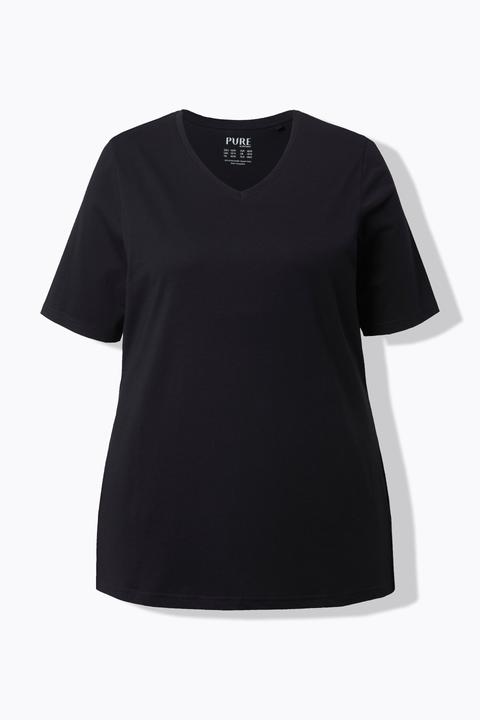 Actual product image Ulla Popken 2 Pack of Eco Cotton Basic Tees (56)