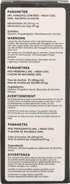 Nährwerte und Zutaten SKE Crystal CL 6000 Refill Kit - Fizzy Cherry (Fizzy Cherry)