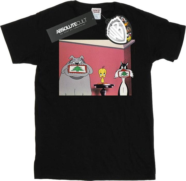 Produktbild Looney Tunes Christmas Postcard TShirt (XL)