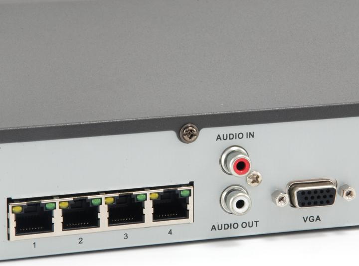 Produktbild LevelOne NVR-0504 4-Kanal PoE Netzwerk Videorekorder 4 PoE-Ausgaengen H.265/264 (Netzwerk Videorecorder (NVR))