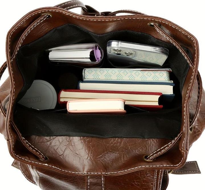 Immagine prodotto Only-Bags.Store Zaino in pelle PU vintage, borsa da viaggio dal design alla moda, versatile per tutti i giorni e