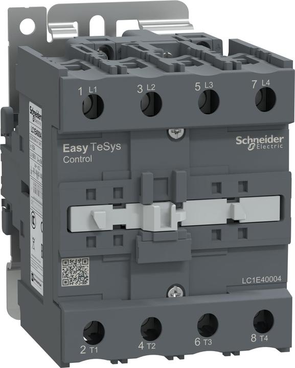 Actual product image Schneider Easy TeSys contactor 4P 60A 220V AC 50/60Hz LC1E40004M7