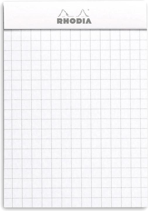 Image du produit Rhodia Blocs agrafés 80 g Basics (A7, Quadrillé, Couverture souple)