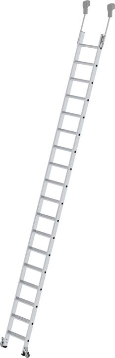 Produktbild Munk Stufen-Regalleiter fahrbar 18 Stufen (Regalleiter, 469 cm)