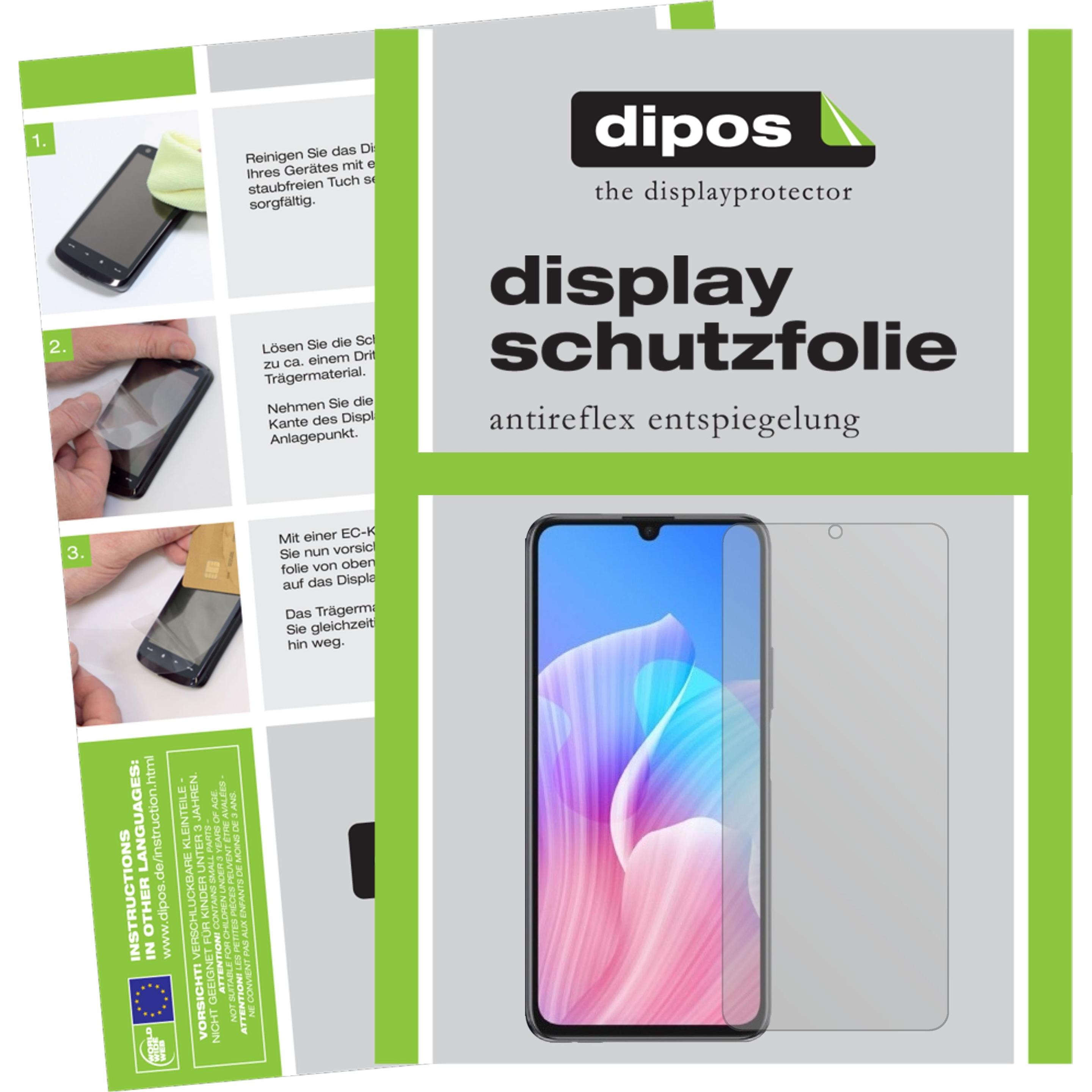Dipos Displayschutzfolie Antireflex (2 Stück, Huawei Enjoy 20 Plus), Smartphone Schutzfolie, Transparent