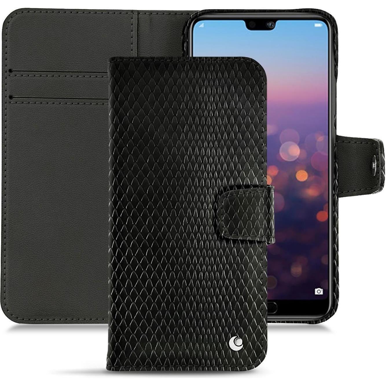 Noreve Lederschutzhülle horizontal (Huawei P20 Pro), Smartphone Hülle, Braun