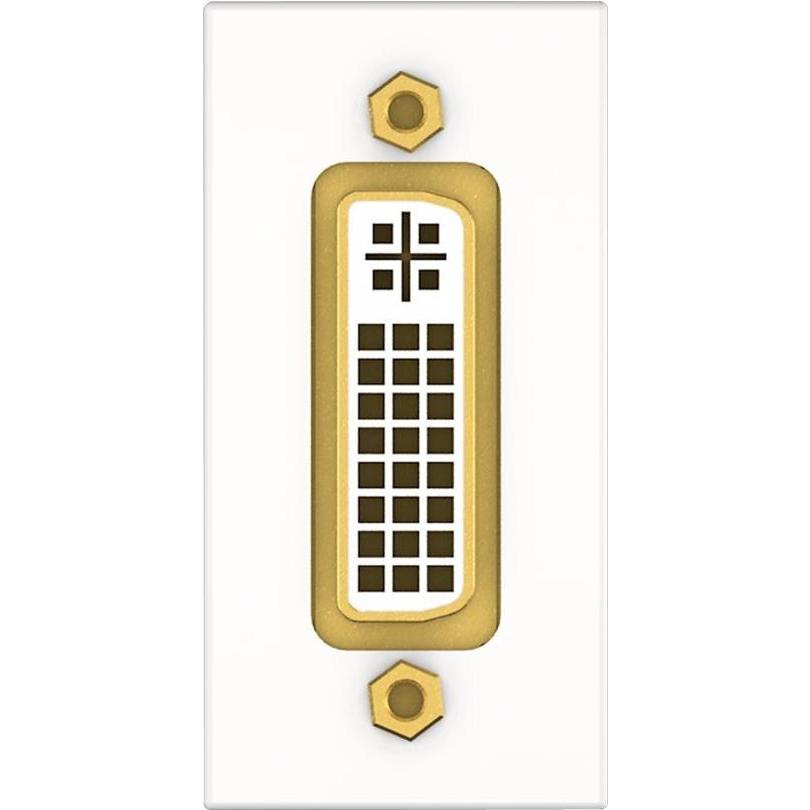 Kindermann 7464000502. Buchsen-Typ: DVI-I, Module Menge (max): 1 Modul(e). Produktfarbe: Weiss, Material: Kunst (DVI), V...