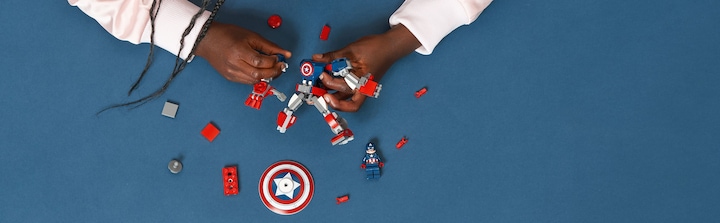 Actual product image LEGO Captain America Mech (76168, LEGO Marvel)