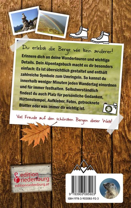 Produktbild Mein Alpentagebuch - Für alle Wander-Erlebnisse in den Bergen (Deutsch, Heike Wolter, 2018)