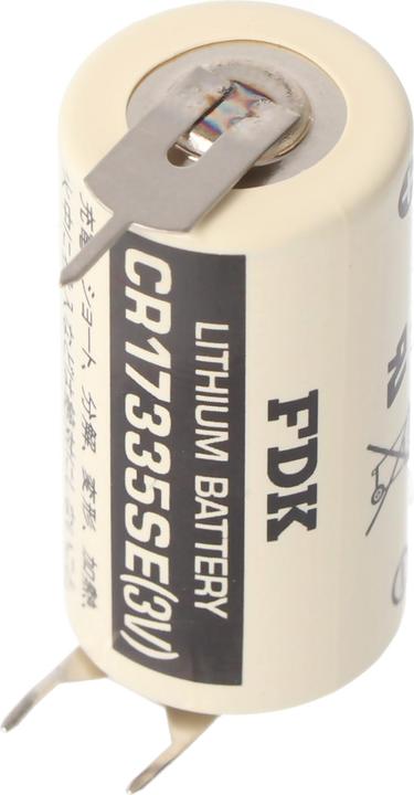 Actual product image FDK Sanyo Lithium Batterie CR17335 SE Size 2/3A, 3er Print Lötfahnen, Rastermass 7,6mm (1 pcs., 2/3 A, 1800 mAh)