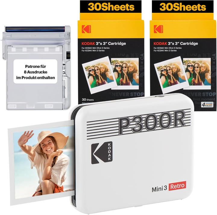 Kodak Mini 3 Retro P300RW60 (Termica diretta, Colore)