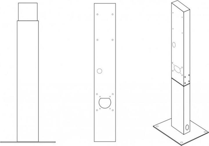 Actual product image GreenCell Stand mounting post for wallbox