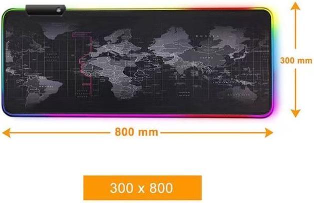 Actual product image MU Classic Gaming Mouse Pad with RGB Lighting