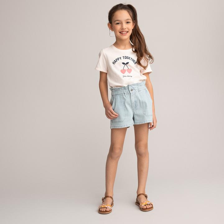 Image du produit La Redoute Collections Short en jean à rayures (102)