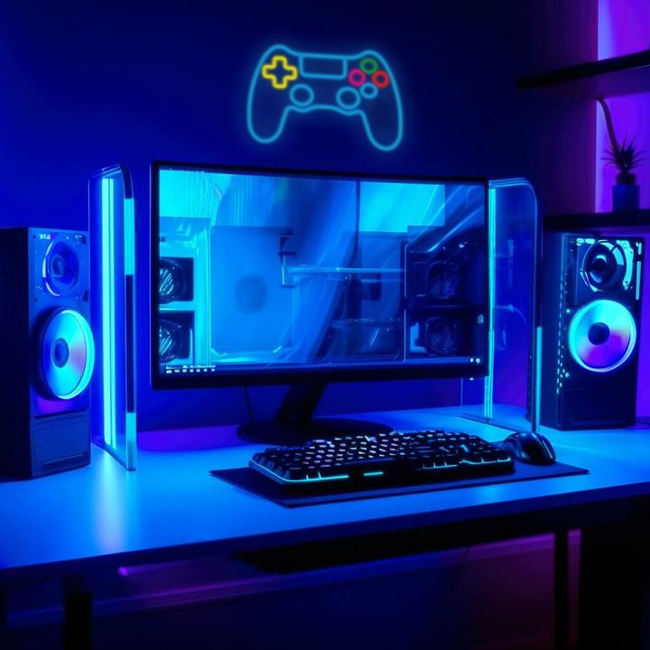 Produktbild Manta SNL63MT Style Neon Lights Gamepad (PC)