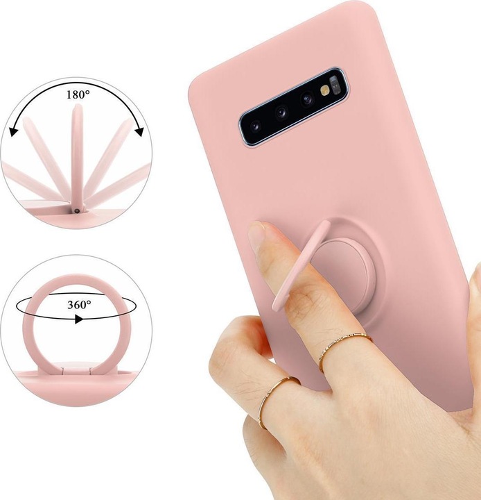Actual product image Cadorabo TPU Liquid Ring Silicone Case Cover (Samsung Galaxy S10)
