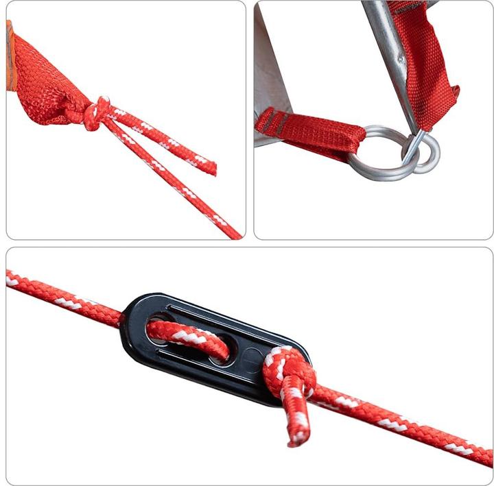 Produktbild vidaXL Campingzelt 4 Personen & Orange 185T Taft (Kuppelzelt, 5.90 kg, 4 Personen)