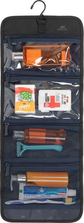 Actual product image Rivacase Riva ECO Compact travelling toiletry bag 215x50x555mm 8408 black