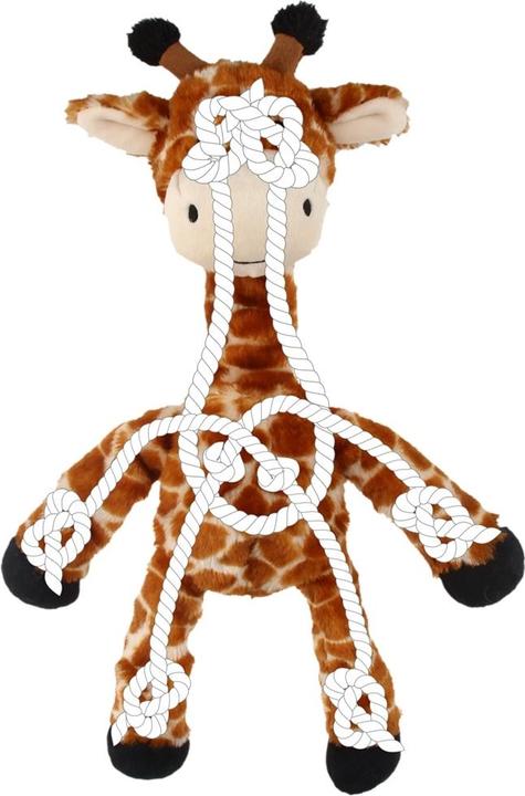 Produktbild Nobby Hundeplüschtiere Giraffe mit Seil (Plüschspielzeug Hund)