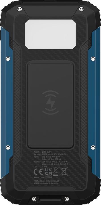 Produktbild Ansmann Outdoor Powerbank PB212W LED (10000000 mAh, 10.50 W, 37 Wh)
