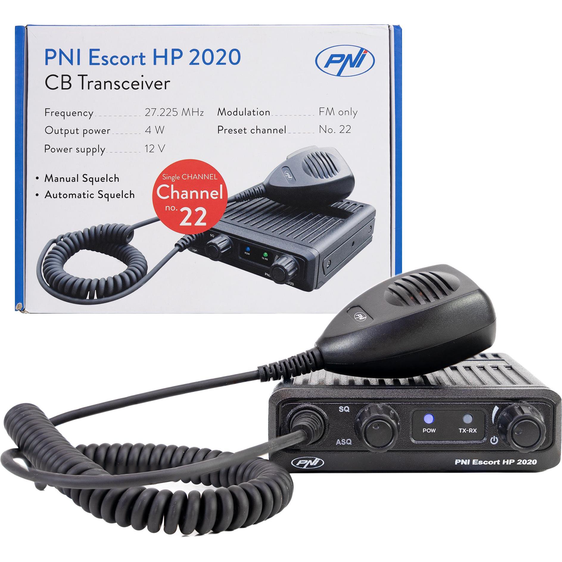 Thumbnail - PNI CB-Funkgerät Escort HP 2020 Einkanal 22 Frequenz 27,225 MHz, ohne Rauschen, wahrscheinlich das l, Walkie-Talkie
