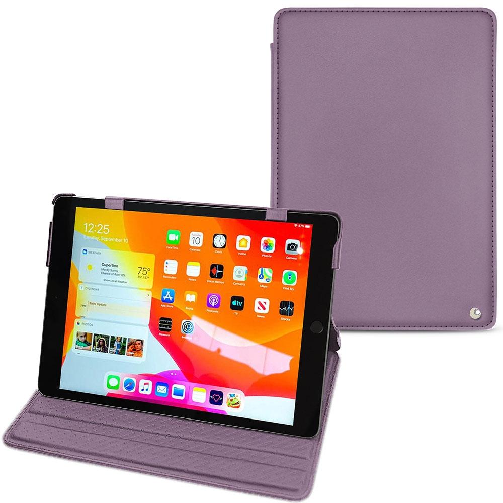 Noreve Lederschutzhülle horizontal (iPad 10.2 2019), Tablet Hülle, Violett
