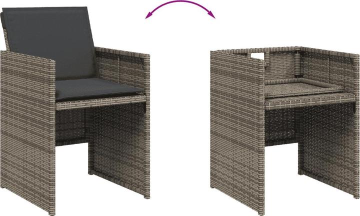 Produktbild vidaXL Garten Essgruppe (110 x 106 x 73 cm)