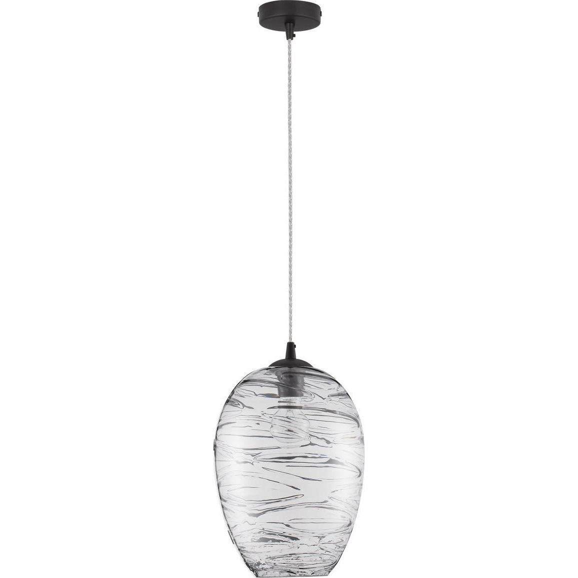 Nova Luce, Pendelleuchte, EVLEEN Pendelleuchte E27 Schwarz 120x23cm dimmbar 9009259
