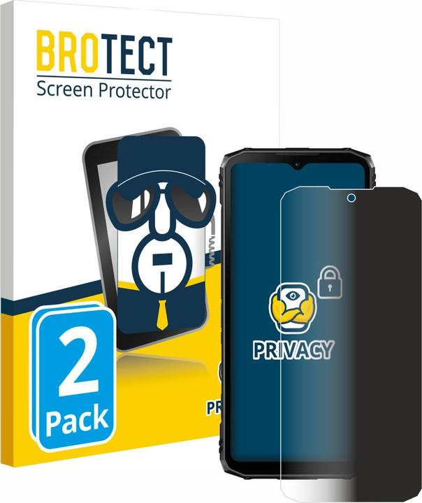Actual product image BROTECT Anti-spy privacy film Blue light protection film (2 pcs., ZTE Blade 10 Prime)
