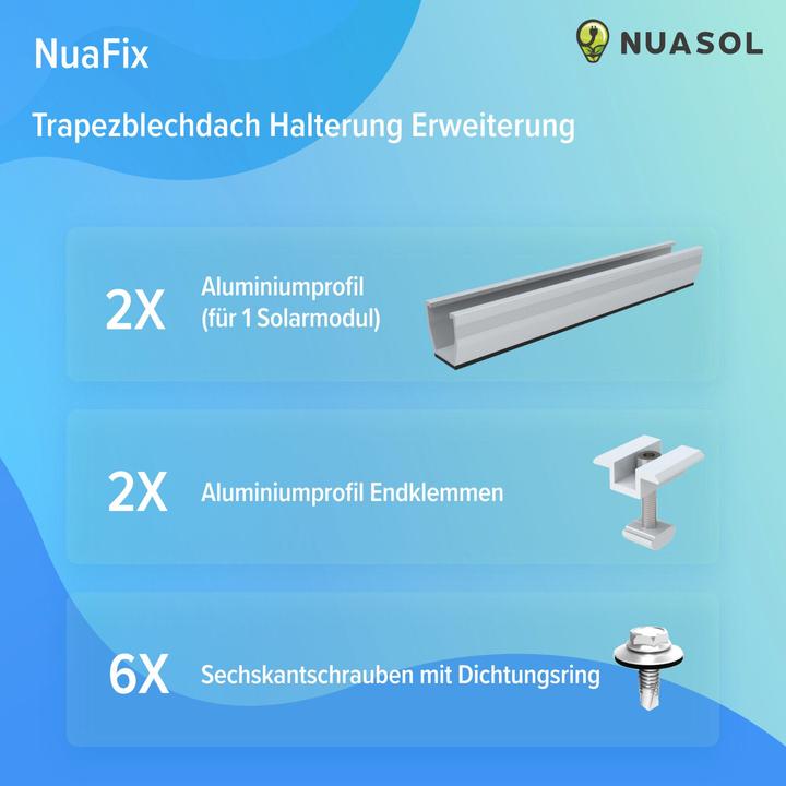 Actual product image Nuasol Solar panel bracket (Solar system mounting material)