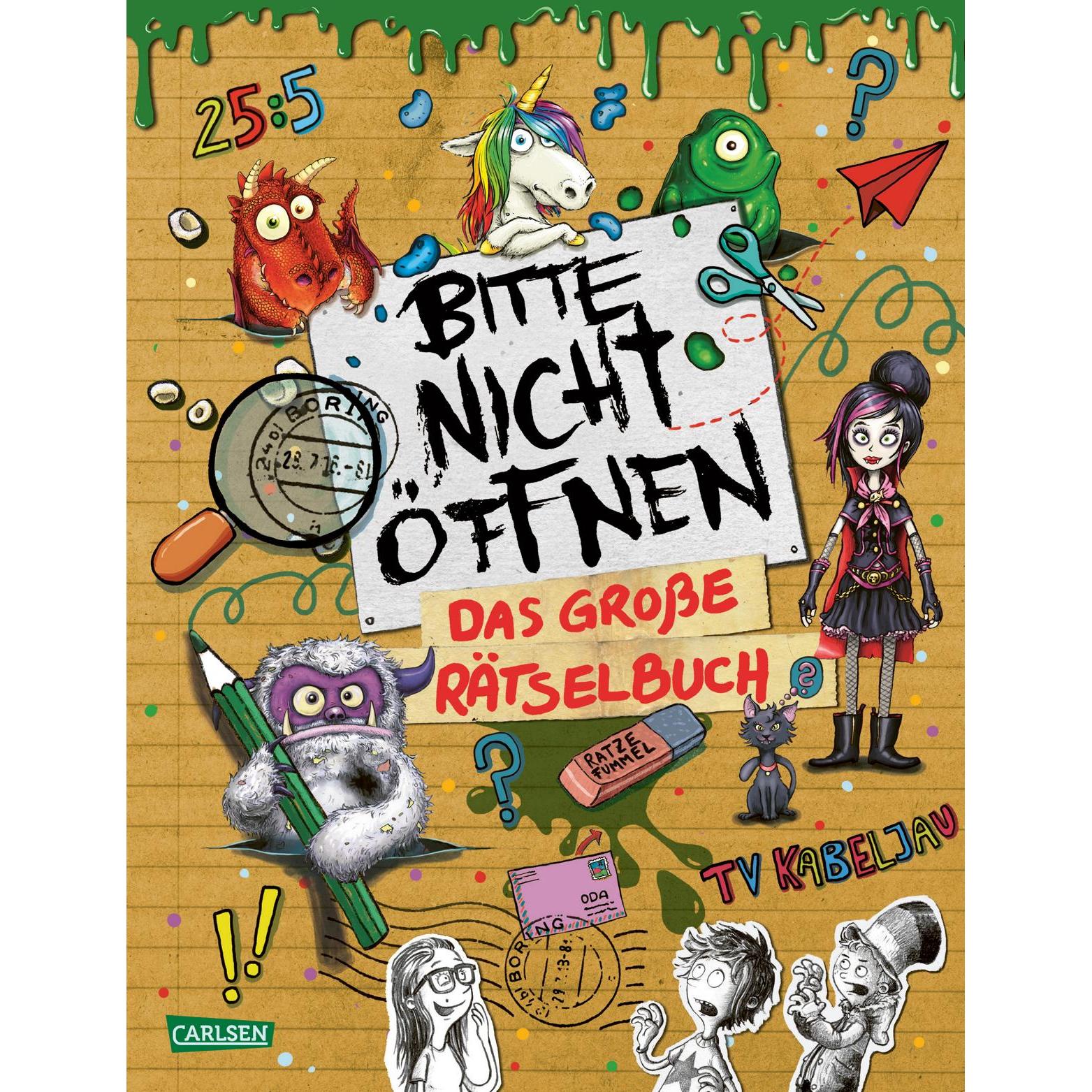 Bitte nicht öffnen: Das grosse Rätselbuch, Libro per bambini di Abitacolo Charlotte, Linda Hartwig, Bertrand Frédéric, Christiane Hahn