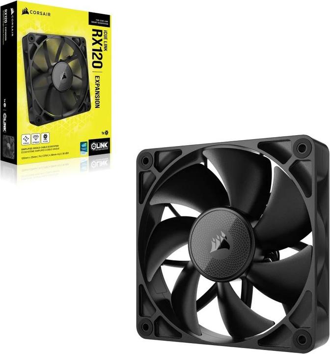 Produktbild Corsair RX Series, iCUE LINK RX120, 120mm Fan, Single Fan (120 mm, 1 x)