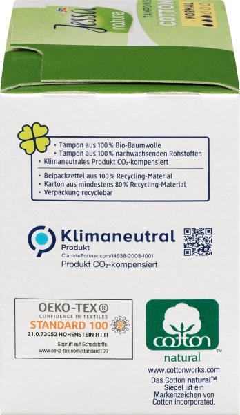 Produktbild dm Jessa Tampons Cotton Normal nature (16 x, Normal)