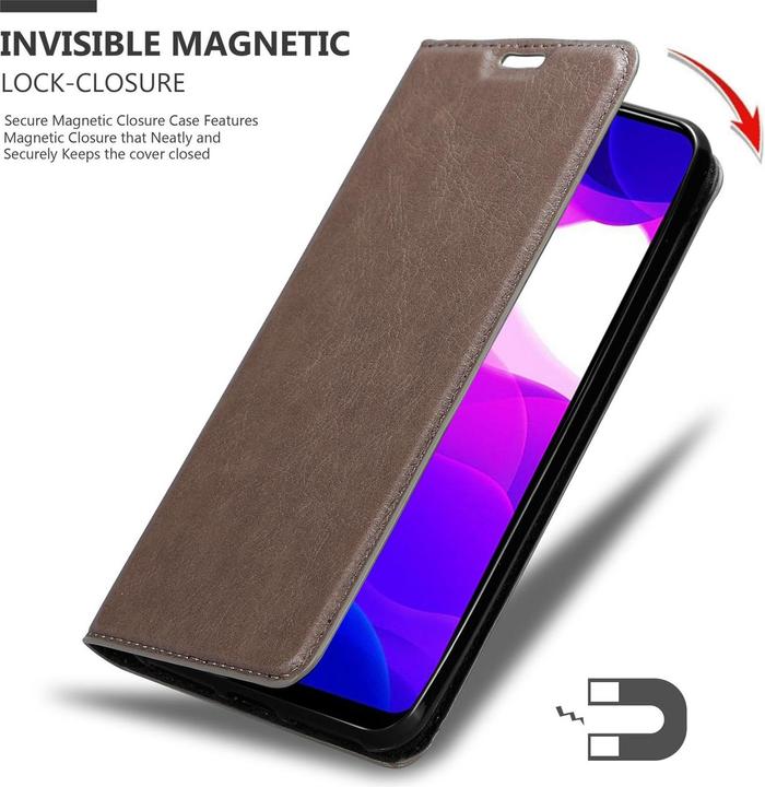 Actual product image Cadorabo Book Invisible Magnet Cover (Mi 10 Lite)