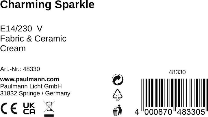 Nährwerte und Zutaten Pauleen Charming Sparkle (E14)