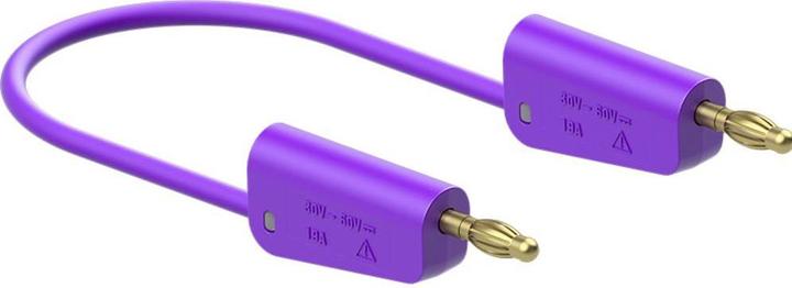 Actual product image Stäubli LK-4A-S25 Measuring cable ( - ) 50 cm Violet 1 pc.