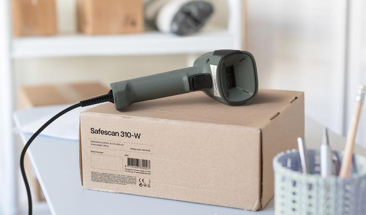 Produktbild Safescan Barcode Scanner 310-W, 1D- und 2D-Barcodes 5-30cm (1D-Barcodes, 2D-Barcodes)
