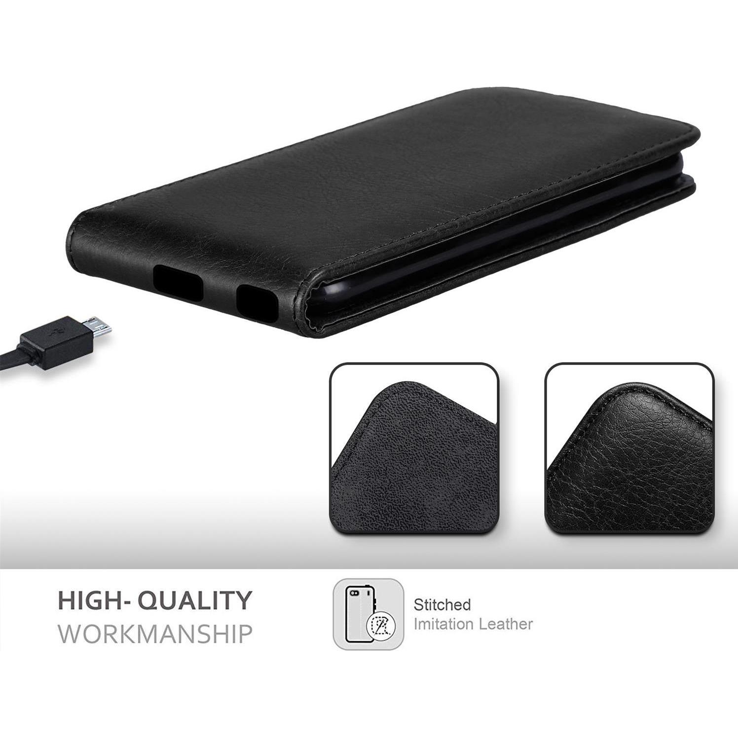 Thumbnail - Cadorabo Flip wie Invis Cover (TCL 20S, Huawei Nova 5T, LG K20), Smartphone Hülle, Schwarz