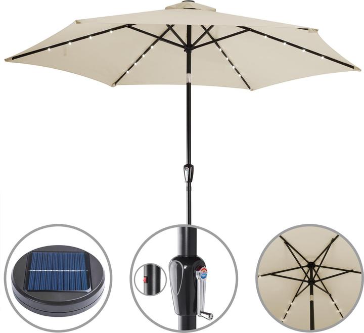 Produktbild Kingsleeve LED Sonnenschirm 270cm (2.70 m)