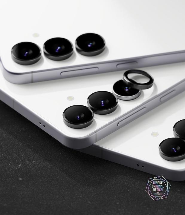 Actual product image Ringke - Camera Lens Frame Glass (2 pack) - Samsung Galaxy S25 FE - Black (2 pcs., Samsung Galaxy S25 FE)