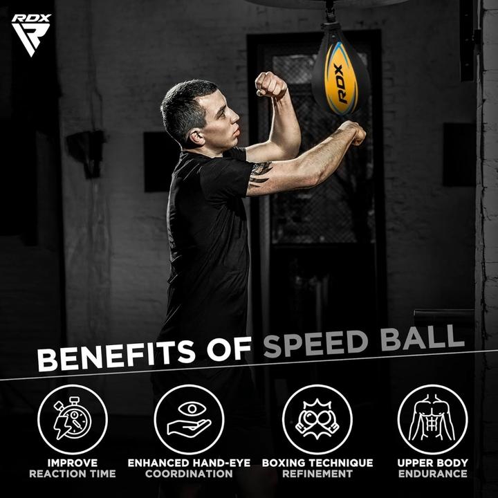 Produktbild Rdx Speed Ball Yellow Leather (0.65 kg)