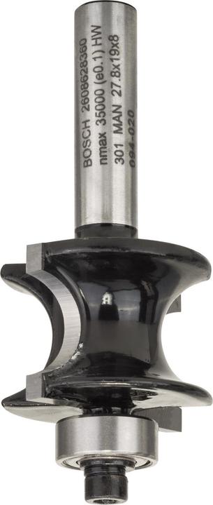 Produktbild Bosch Professional Zubehör Halbstabfräser, 8 mm, R1 6 mm, L 19 mm, G 63 mm