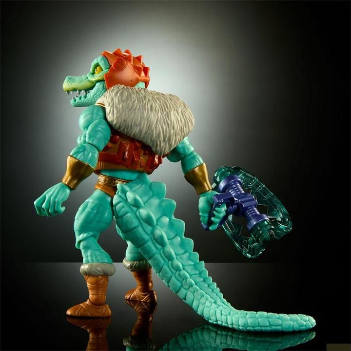 Actual product image Mattel MOTU x TMNT: Turtles of Grayskull Deluxe Action Figure Leatherhead 14 cm
