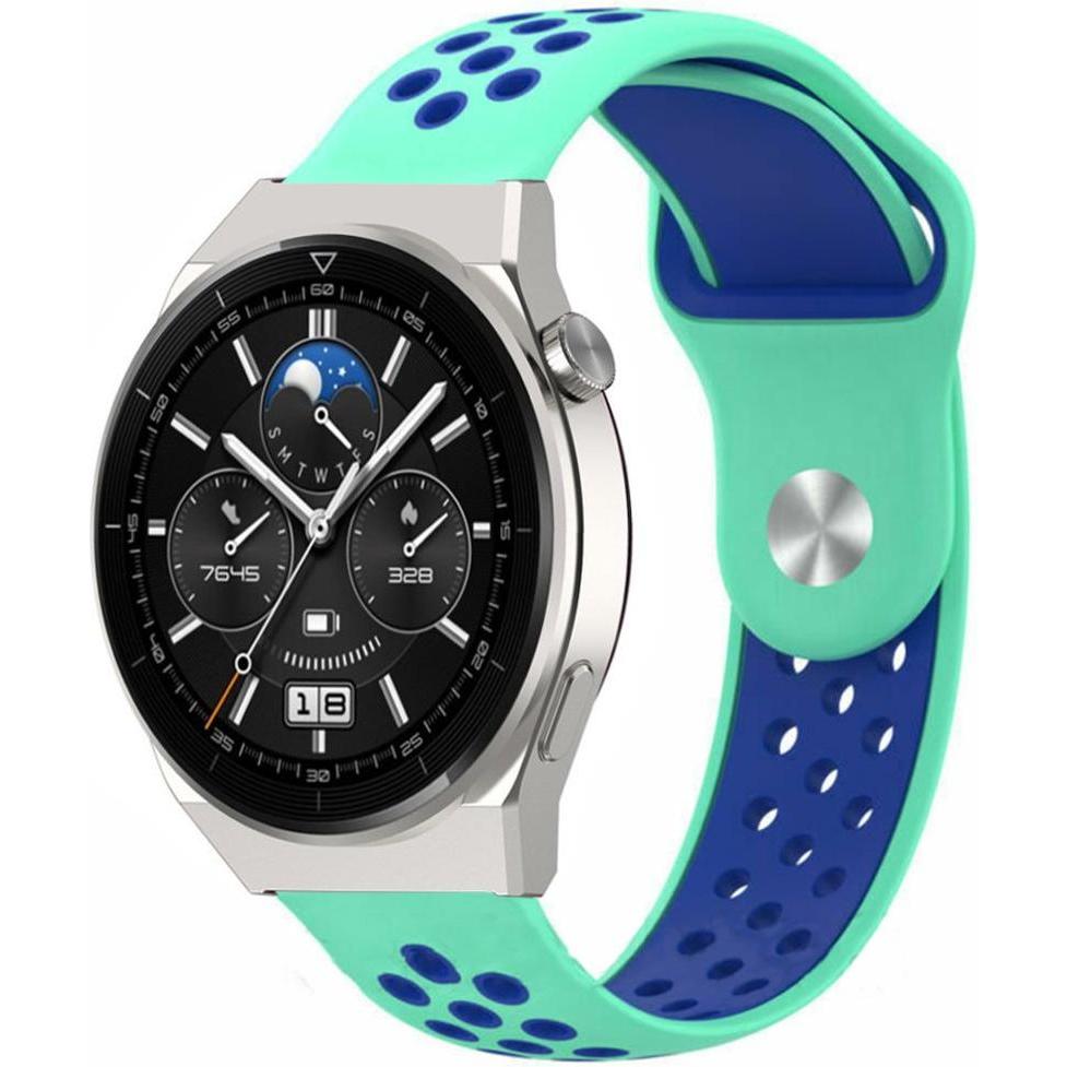 Strap-it Sportarmband (22 mm, Silikon), Uhrenarmband, Blau
