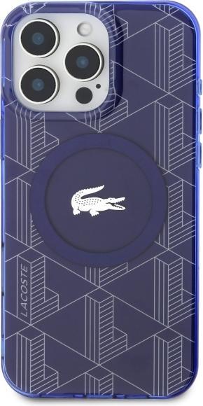 Actual product image Lacoste LCHMP16XUBSV iPhone 16 Pro Max 6.9" granatowy/navy hardcase IML Blend Monogram MagSafe (Apple iPhone 16 Pro Max)